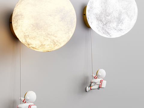 Moon wall lamp Astronaut wall lamp