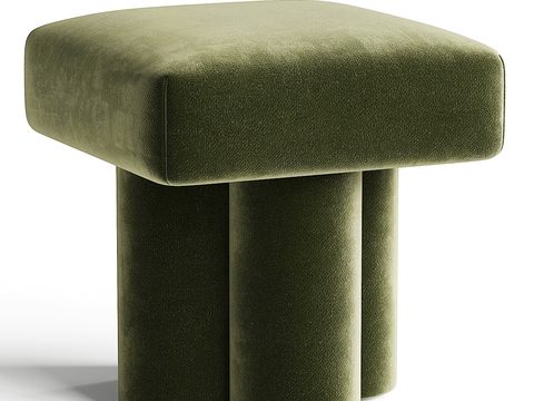 Clover Modern Fabric Stool Low Stool Ottoman