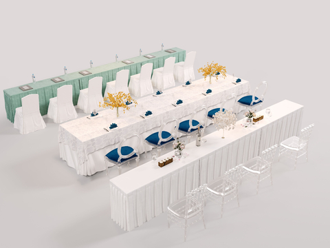 Modern Banquet Table and Chair Dining Table and Chair