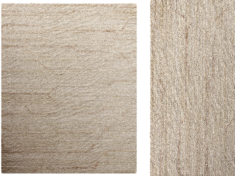 Rectangular wool carpet