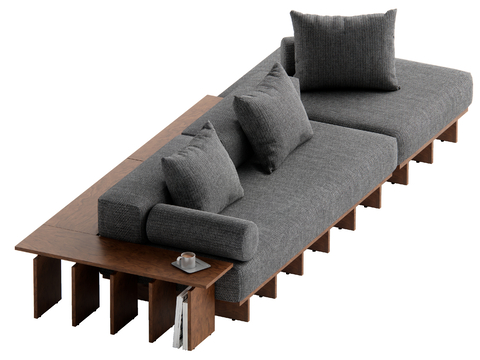 The Wabi-sabi Style Multi-Person Sofa