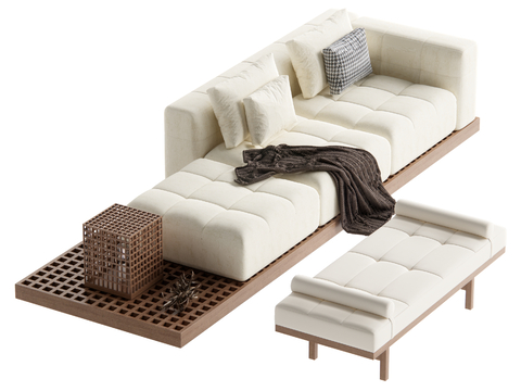 New Chinese-style Multi-person Sofa