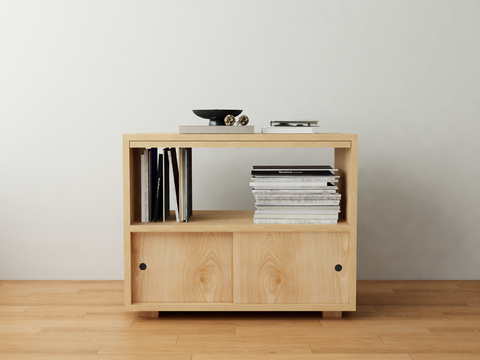 Modern Bookcase Side Cabinet