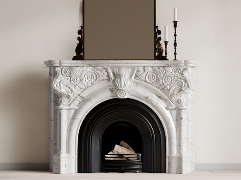 Mid-century Style fireplace