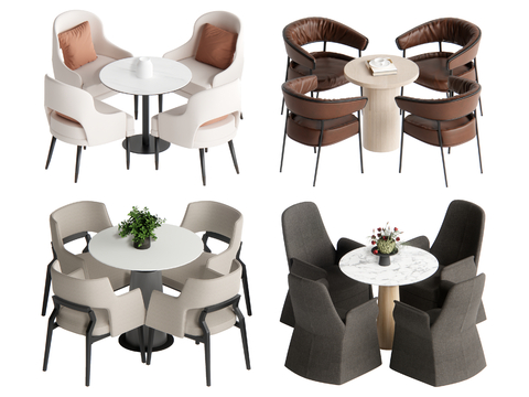 Modern leisure tables and chairs