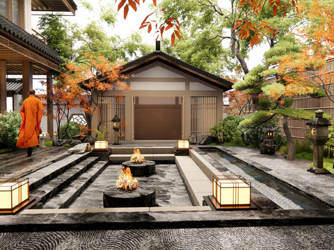 Japanese Courtyard View Patio Garden