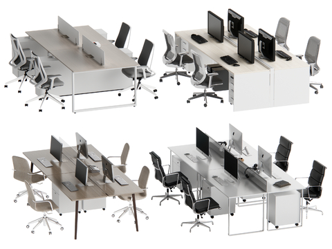 modern office desk and chair