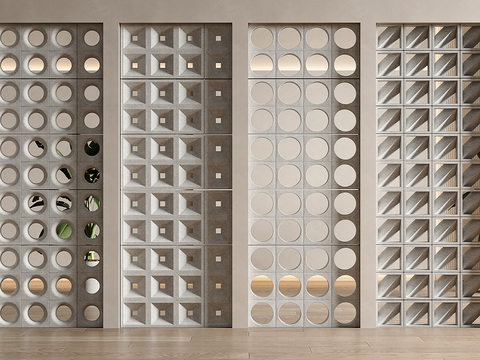 Silent cement brick partition