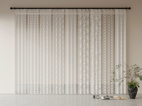 Modern Curtain Screen Gauze Curtain