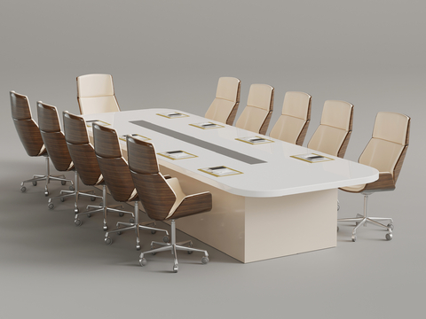 Modern Conference Table and Chair