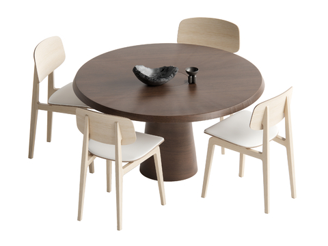 Log-style dining tables and chairs