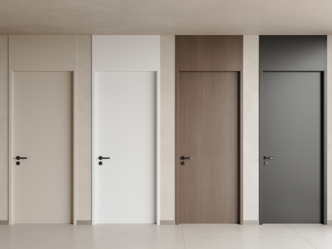 Modern Minimalist Room Door Top Door Swing Door