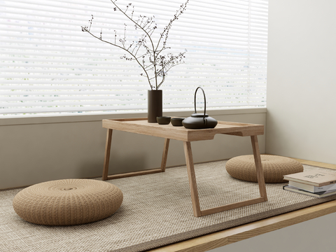 Modern Tatami Tea Table and Chair