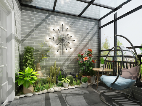 Leisure balcony sun room