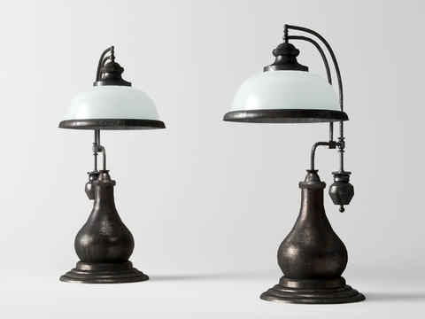 Industrial wind table lamp