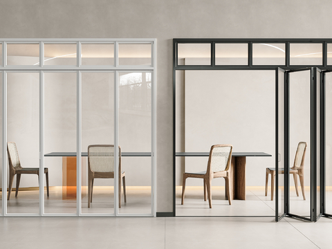 Modern Minimalist Folding Door Glass Door