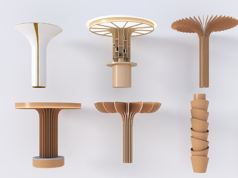 shaped column petal column spiral column corrugated column