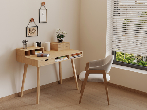 Quiet Study Table Writing Table Desk and Chair