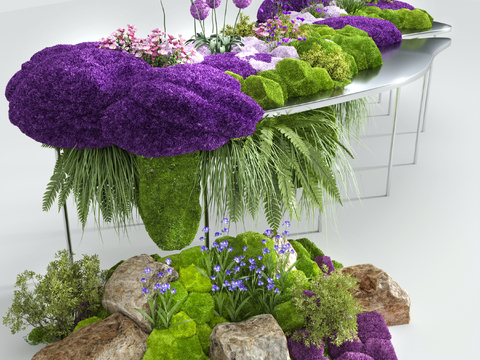 moss landscaping floral device plant pile