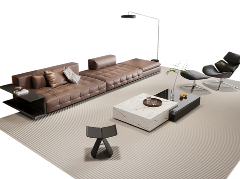 Italian Sectional Sofa Leather Sofa