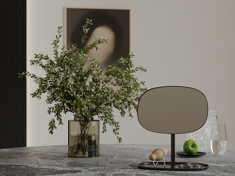 Modern Decorations Desktop Decorations Mirror Fruit Vase