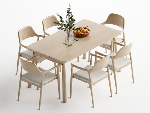 Log-style dining tables and chairs