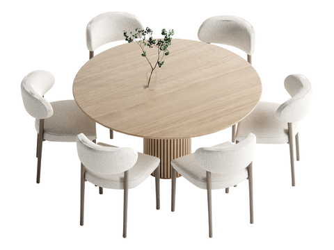 Log-style dining tables and chairs