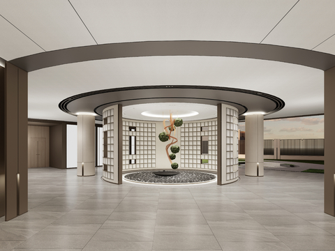 Residential Lobby Overhead Floor