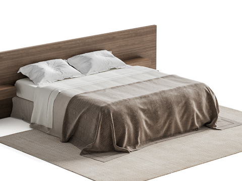 Modern Minimalist Double Bed Floor Bed