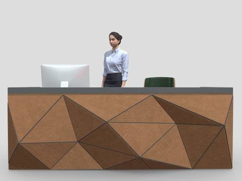 Modern Front Desk Service Desk