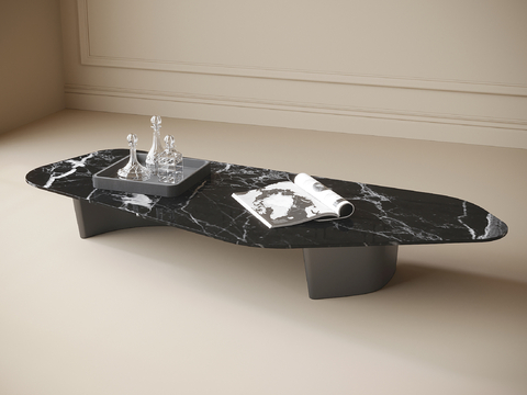 Modern marble coffee table