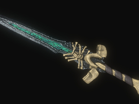 Skeleton Sword Sci-Fi Sword