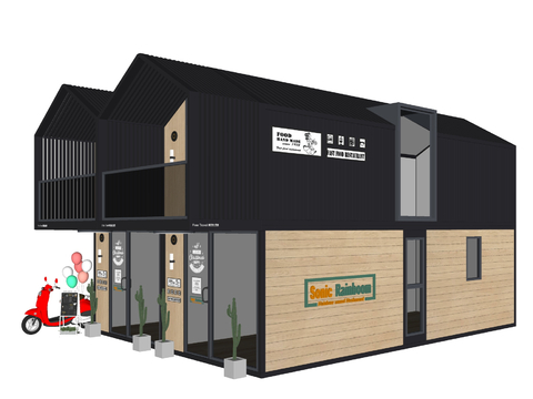 Industrial Wind Container Homestay