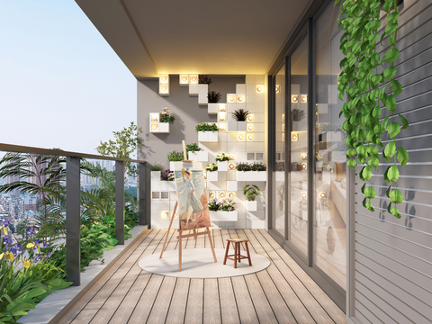 Modern Home Balcony