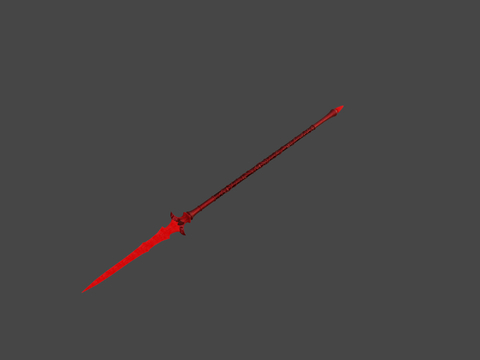 Red Sword Cold Weapon