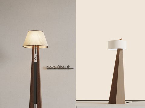 Middle style floor lamp