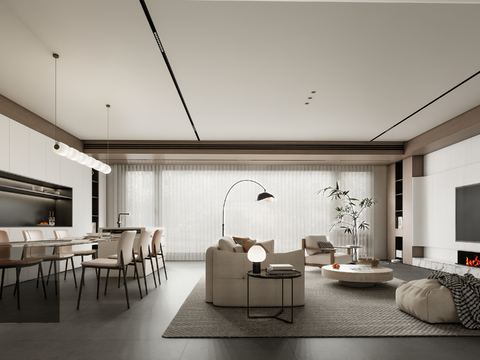 Modern Living&Dining Room