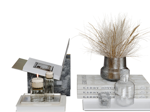 Modern Decorations Desktop Ornaments Books Vase