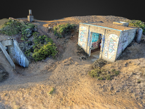 air raid shelter sci-fi scene