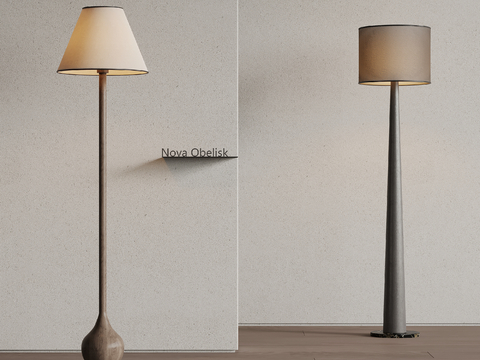 Middle style floor lamp