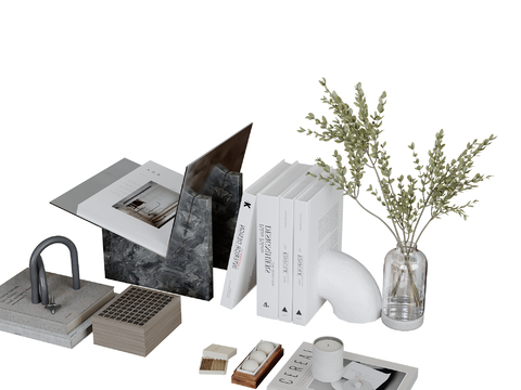 Modern Decorations Desktop Ornaments Books Vase