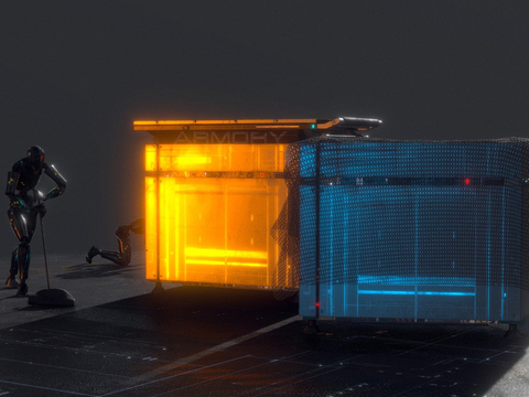 Sci-Fi Cleaning Scene Crate Armory