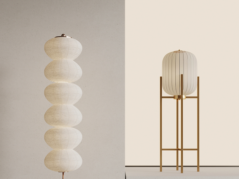 Middle style floor lamp