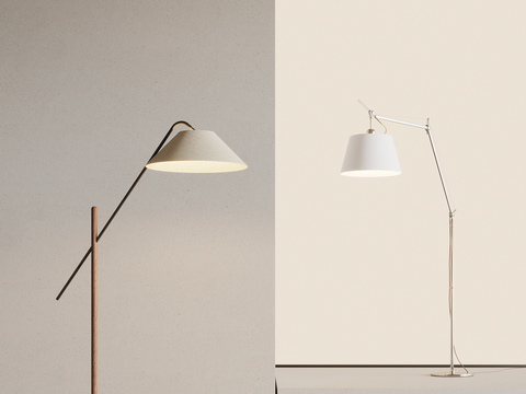 Middle style floor lamp