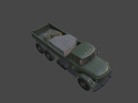 Soviet Army Supply Truck Transporter