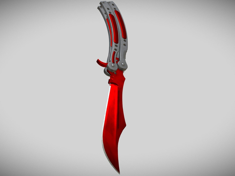 Ruby Butterfly Knife Blade