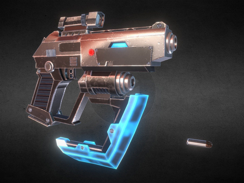 Sci-fi eagle gun