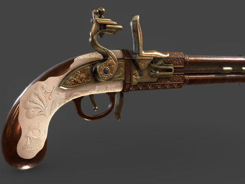 Double-barreline pistol