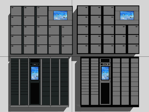 Modern Smart Locker Storage Integrated Cabinet