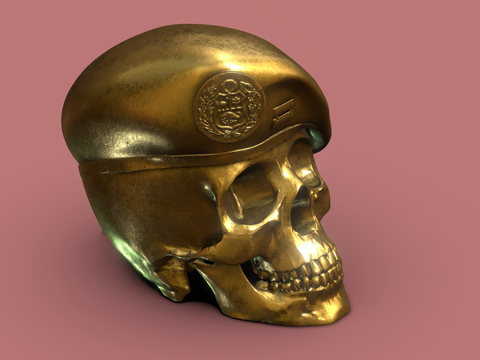 Peruvian Beret Skull